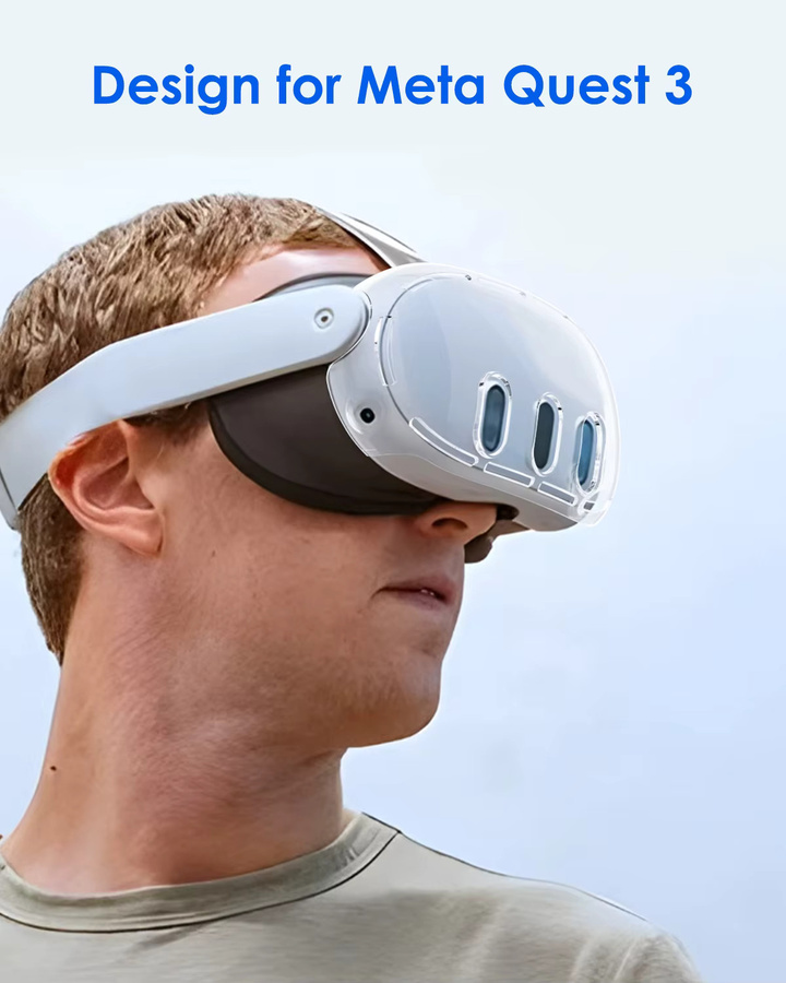 Aolion Schutzhüllen-Set aus klarem TPU für Meta Quest 3 und Meta Quest 3s VR-Zubehör - Bild 2