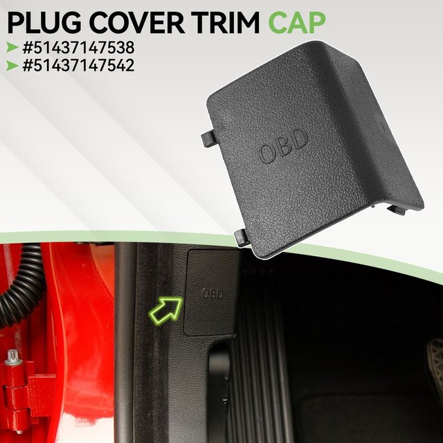 XUKEY OBD Diagnose Stecker Abdeckung Trim für BMW 3er E90 E91 E92 E93 in Schwarz - Bild 1