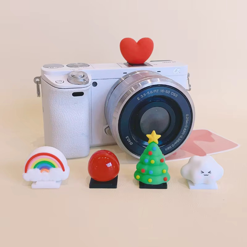 SDJZT Blitzschuhkappe im Cute Love Cloud Design für SLR-Kameras, Staubschutz für 200d, XT30, XT4, 5, Mehrfarbig - Bild 2