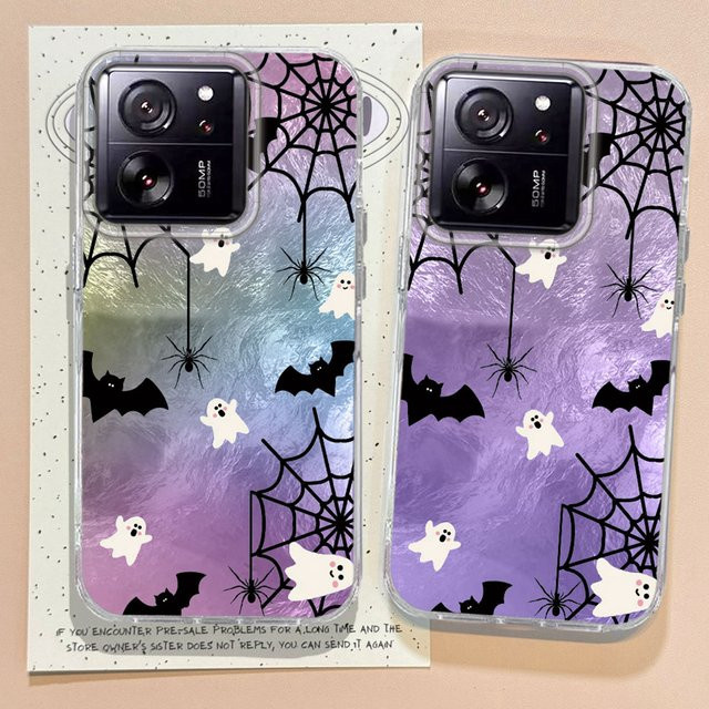 Handyhülle mit lustigem Halloween Geist Gesicht Muster für Xiaomi 13T 14T Pro 11 Lite NE Poco X5 X6 X7 M6 C65 C61 M5S in Multicolour - Bild 1