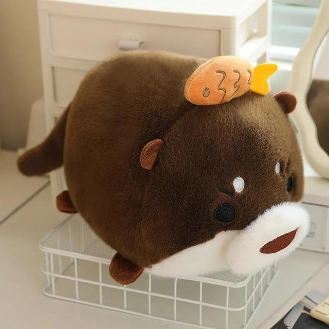 Yiran Health & Beauty Otter Plüschtier, 40cm, Braun - Bild 1