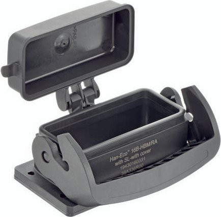 Harting Anbaugehäuse aus Kunststoff in Schwarz 19430160331 - Bild 1