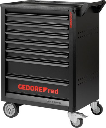 Gedore red Werkzeugwagen GEDMaster mit 7 Schubladen in rot und schwarz - Bild 1