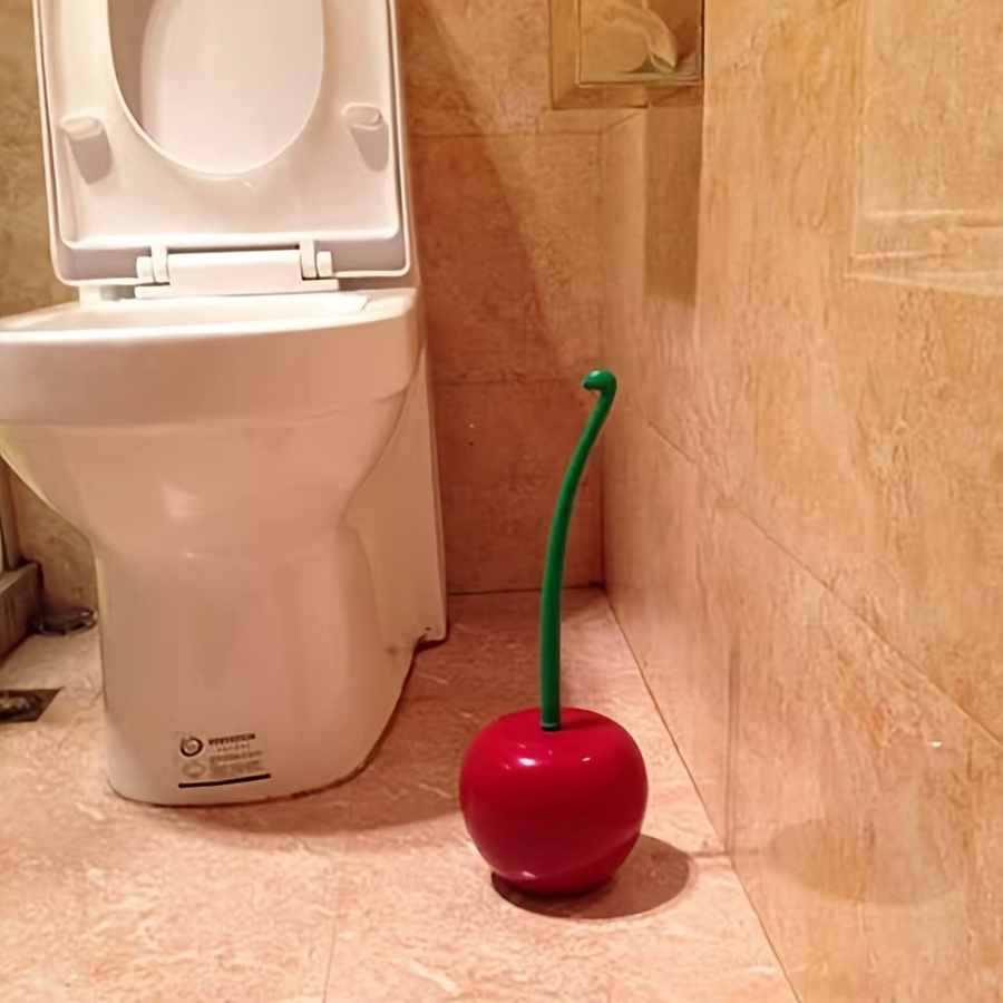 ZaMoSmile Toilettenbürsten-Set in Rot mit abnehmbarem Bürstenkopf und langem Griff für dein Badezimmer - Bild 4