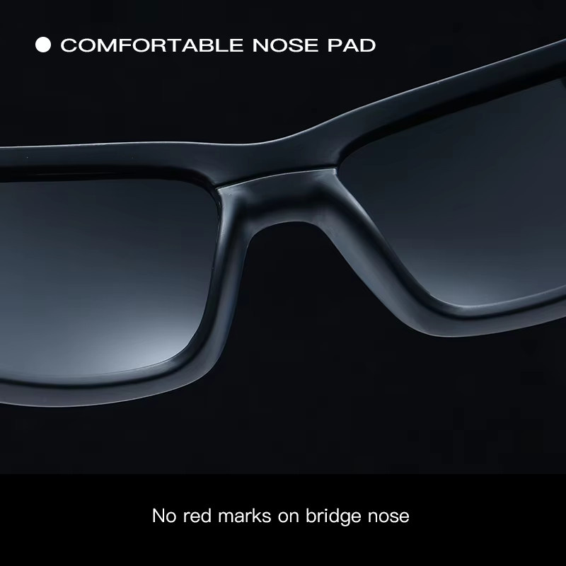 Karos Sonnenbrille, Vollrand, rechteckig, Schwarz, Unisex, polarisiert - Bild 2