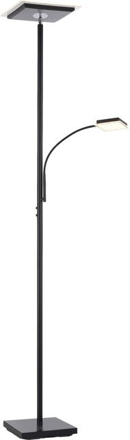Just Light Stehlampe HANS in Schwarz aus Metall und Kunststoff, dimmbar und verstellbar, B/H/T: 25 x 190 x 25 cm - Bild 1