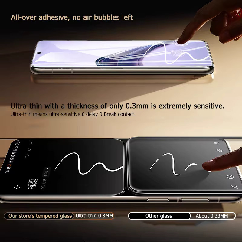 3er-Set gehärtetes Glas als Displayschutz für Realme 14 Pro Lite, transparent, Full Coverage mit Fingerabdruck-Entsperrung - Bild 4