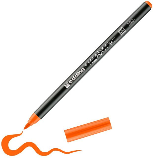 edding 4200 Porzellan-Brushpen in Orange - Bild 1