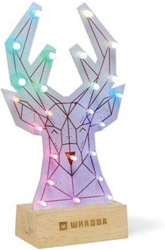 Whadda WSPXL103 LED Bausatz Poly Rentier XL Löt- und Programmierkit für Weihnachten in Bunt/Mehrfarbig - Bild 1