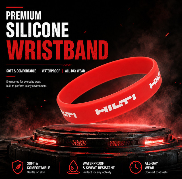 HILTI Gummi-Armband, Unisex - Bild 1