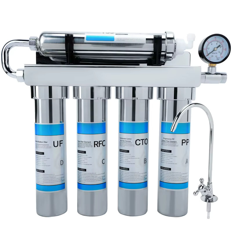 OSWNKW Ultrafiltration Wasserfilter mit Wasserhahn aus Edelstahl in Silber - Bild 2