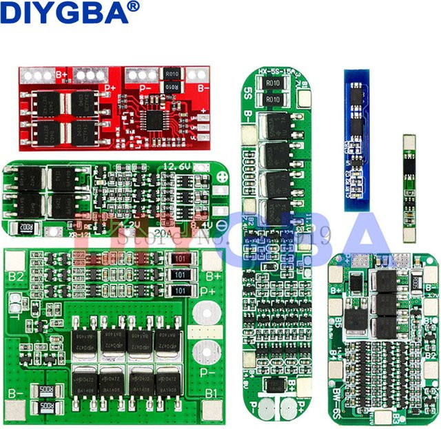 DNIGEF BMS Schutzmodul für Li-Ion Lithium-Batterien 18650 und Lipo Zellen, passend für 1S bis 6S und 3A bis 30A - Bild 1