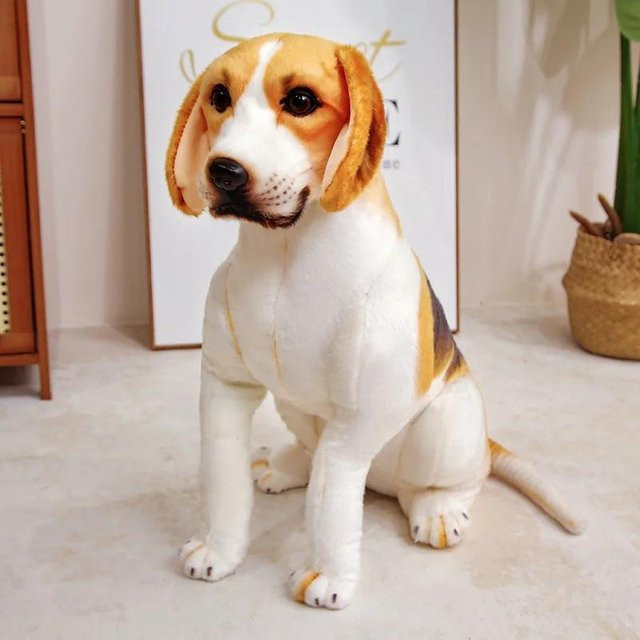 Kidsly Beagle Hundespielzeug, Realistische Kuscheltiere, Plüsch, 45cm, ab 14 Jahre - Bild 1