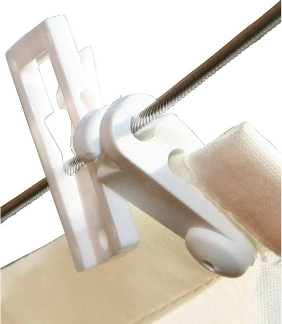 PEDDY SHIELD Laufhakenstopper aus Kunststoff in Weiss, 4 Stück - Bild 1