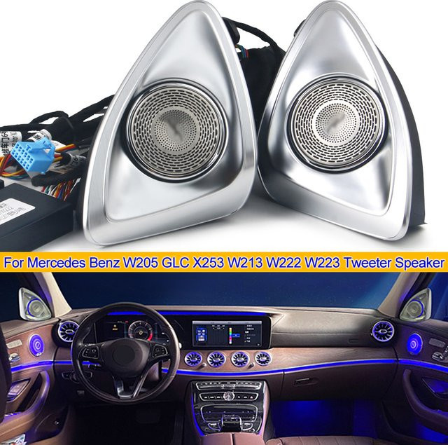 KALADA LED-Ambientebeleuchtung 4D-Hochtöner für Mercedes Benz W205 X253 GLC W213 W222 W223 C/E/S-Klasse zur Nachrüstung - Bild 1