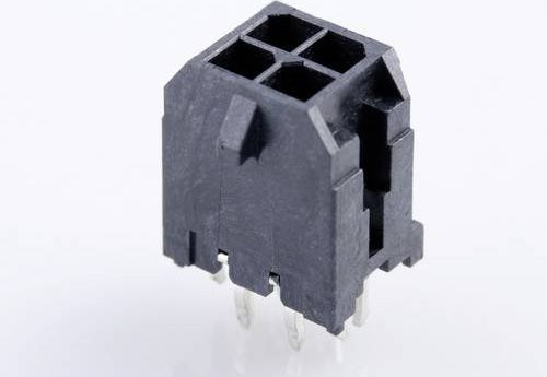 Molex Einbau-Stiftleiste Standard in Schwarz und Gold mit 4 Polen und 3mm Rastermaß - Bild 1