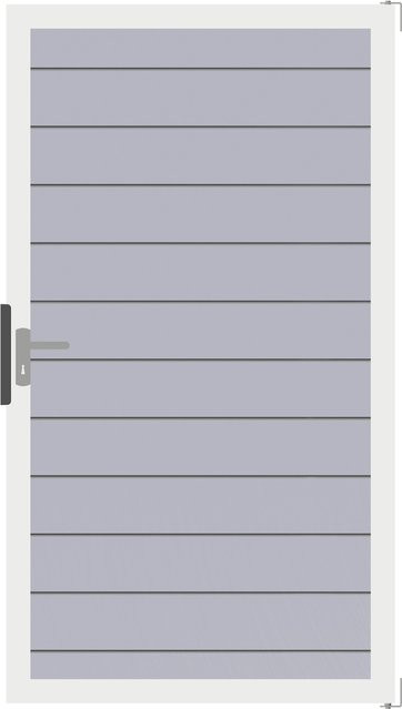 GroJa Tor Lumino Universal Aluminium Silbergrau B: 100 cm, H: 180 cm - Bild 1
