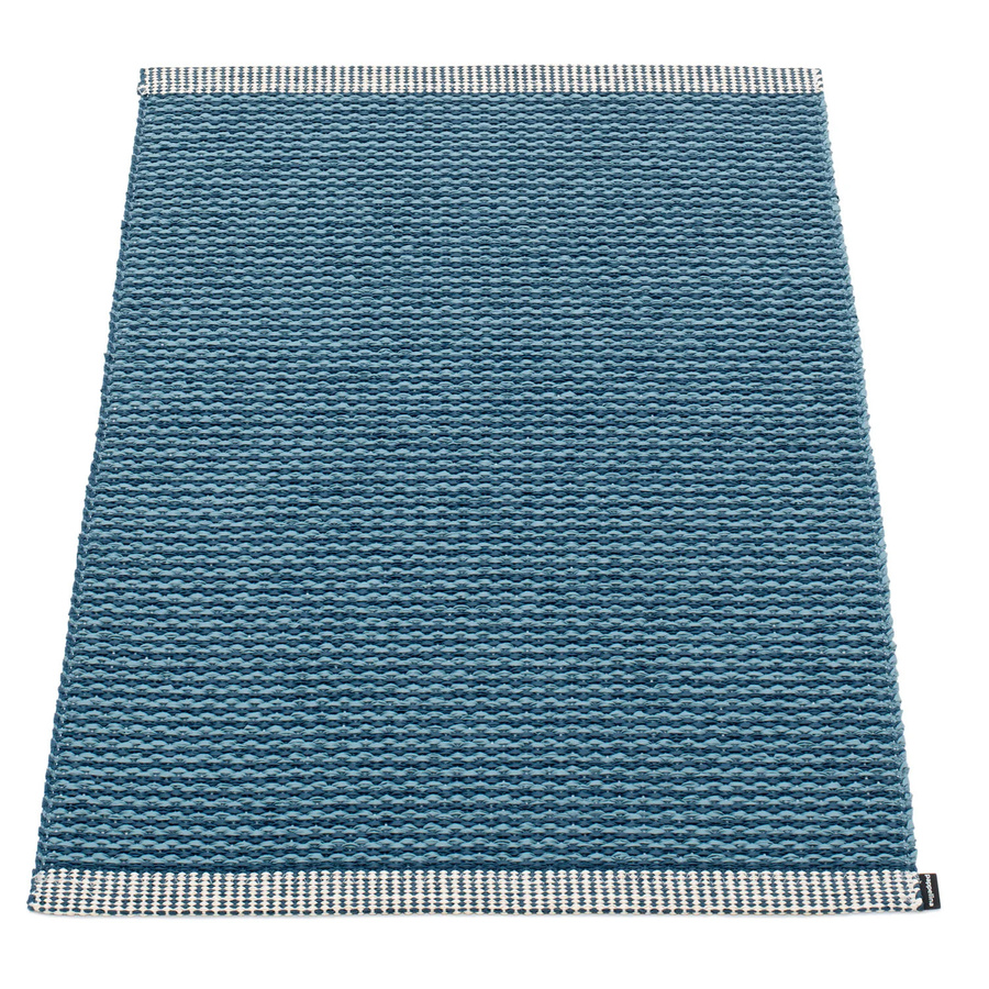 Pappelina Mono Teppich ocean blue / dove blue B/T: 60 x 85 cm - Bild 1