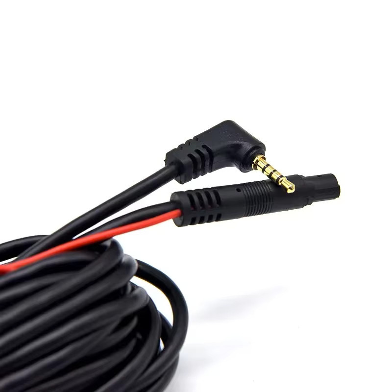 QXNY Verlängerungskabel 5,5 m mit 5-Pin-Draht und 2,5 mm Stecker in Schwarz für Auto Recorder, Dashcam und Backup-Kamera - Bild 2