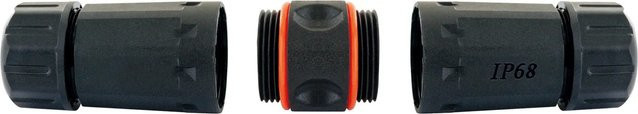 Schwaiger Netzwerkverbinder CAT 6A Ethernet LAN Outdoor Schwarz - Bild 1
