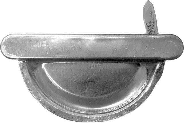 Sarei Dachentwässerung Endstück halbrund aus Aluminium in Beige - Bild 2