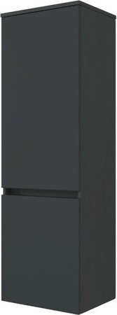 Held Möbel Bad-Midischrank Verona in matt Graphitgrau, B/T/H: 40 x 35 x 130 cm