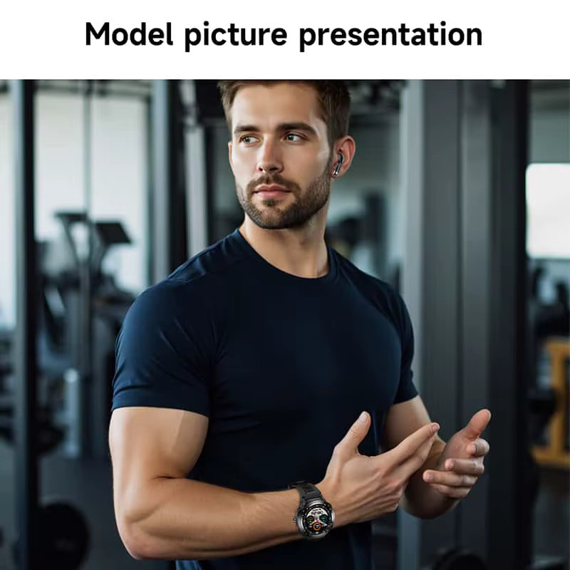 Bytelike Smartwatch, Schwarz, Silikon, Herren - Bild 2