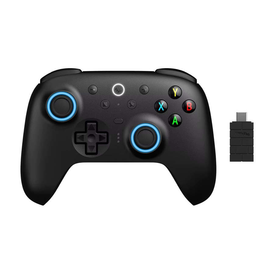 8BitDo Ultimate 2 Wireless Controller mit TMR-Joystick und Ladestation, Bluetooth/USB/2.4G Gamepad für Windows PC, Apple und Steam, Schwarz/Lila - Bild 2