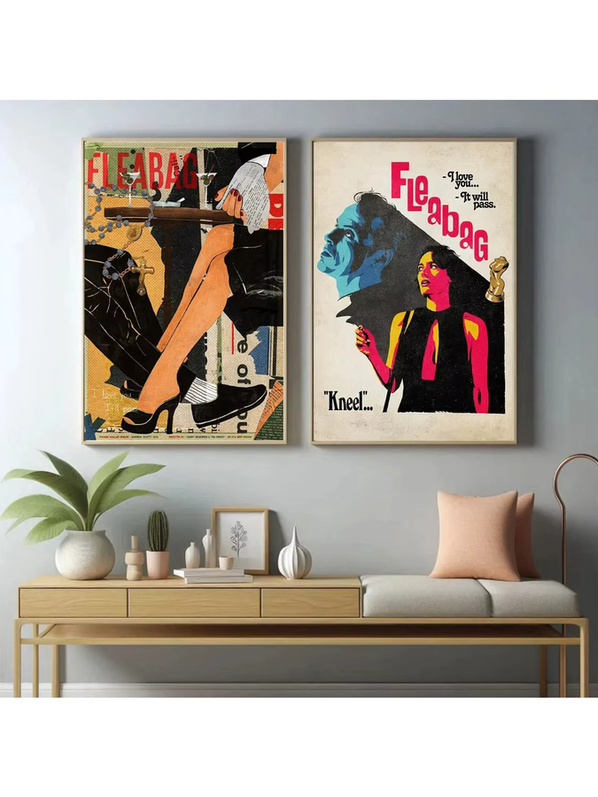 Potdemiel F-Fleabag Film-Leinwandgemälde als rahmenloses Poster in Mehrfarbig für deine Wanddekoration im Wohnzimmer oder Schlafzimmer - Bild 2