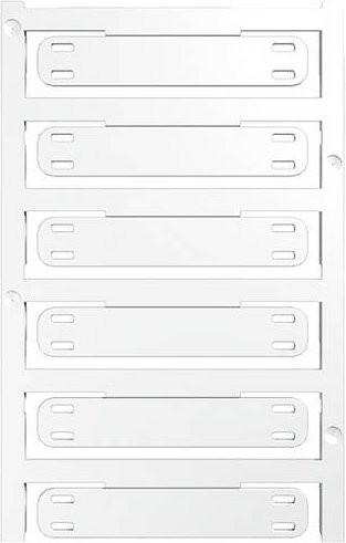 Weidmüller Kabelmarkierungssystem SFX 11/60 MC NE WS V0 in Weiß, 60 Stück, Beschriftungsfläche: 11 x 44 mm - Bild 1