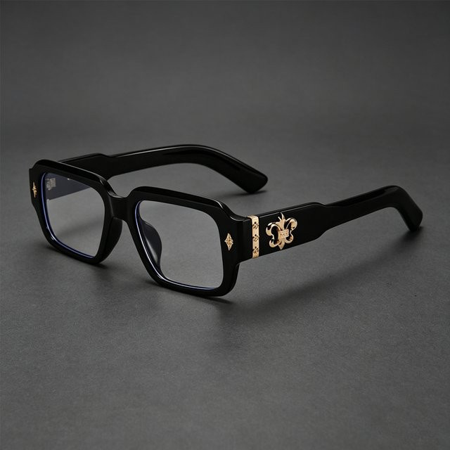 CS Cojos Korrektionsbrille, Vollrand, Metall, Square, Unisex, Schwarz - Bild 1