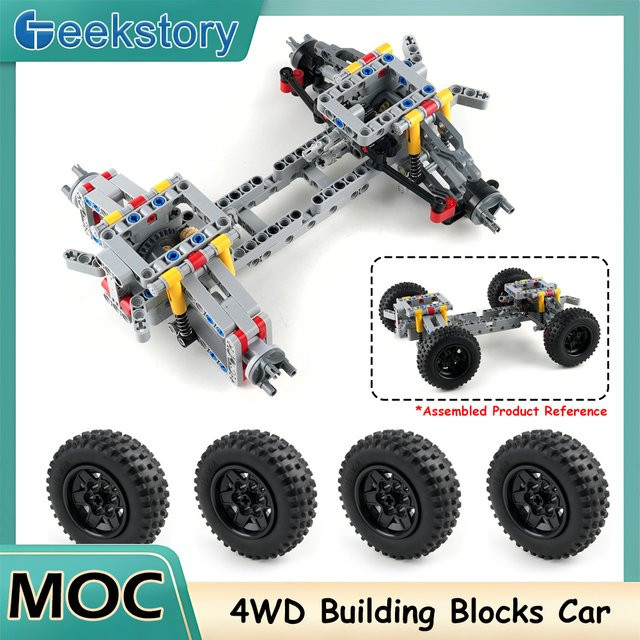 wishiot MOC 4WD Baustein-Chassis, Tech-Auto, Fahrzeuge - Bild 1