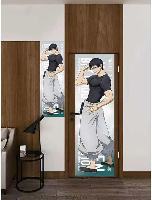 Jujutsu Kaisen Shibuya-Vorfall Wandteppich von JMG Household Supplies, Anime Wandbehang mit Gojo und Fushiguro Familie, Mehrfarbig, Breite: 40 cm, Höhe: 150 cm - Bild 1