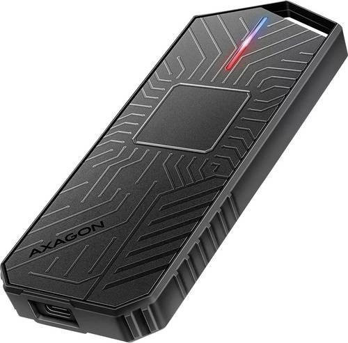 AXA EEM2-GAM 2,5 Zoll Festplattengehäuse für SSD mit USB-C und USB-A in Schwarz - Bild 1