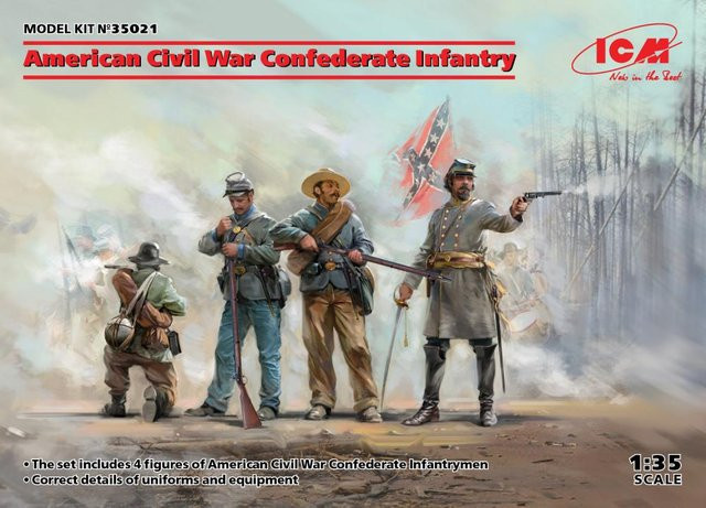 ICM American Civil War - Confederate Infantry, Modell, 1:35 - Bild 1