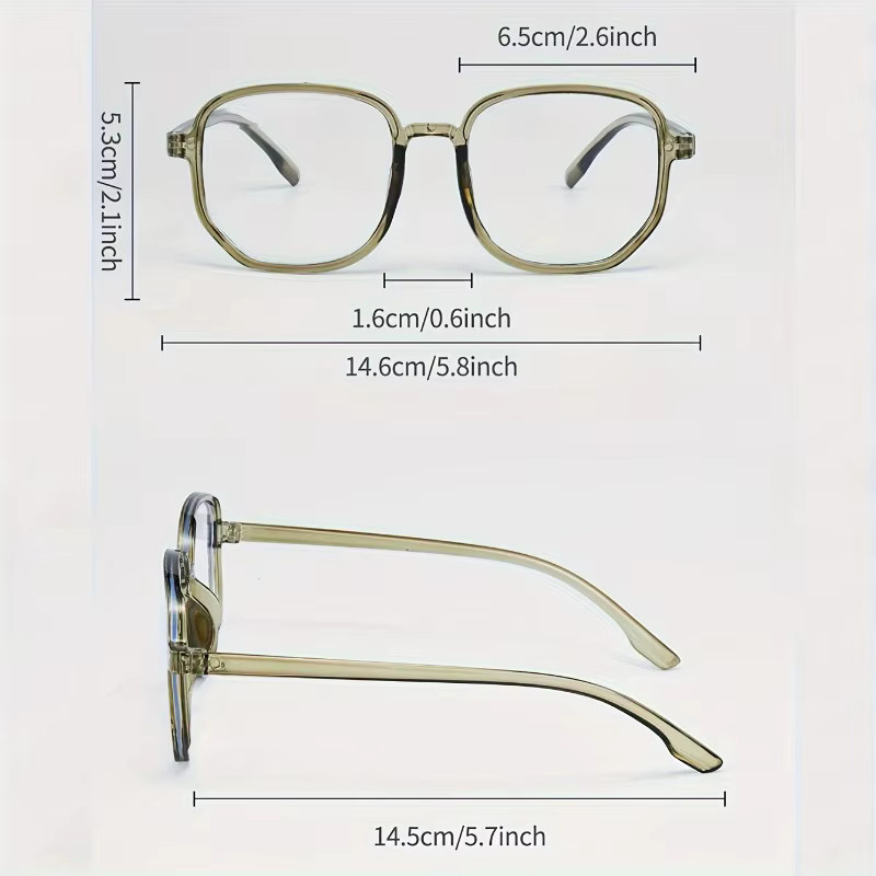 ZUIDID Korrektionsbrille, Vollrand, Kunststoff, transparent, Unisex, Blaulichtfilter - Bild 2
