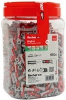 Fischer DuoPower Universal Dübelset aus Nylon, 6 x 30 mm, 950 Stück - Bild 1