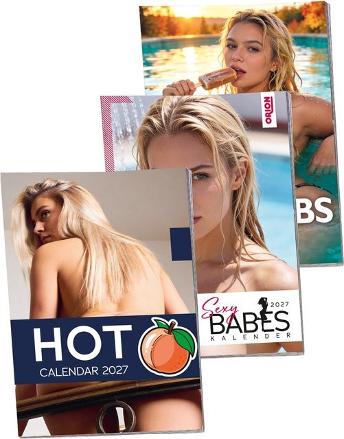 Pin-up Kalender 2027, 3er-Set - Bild 1