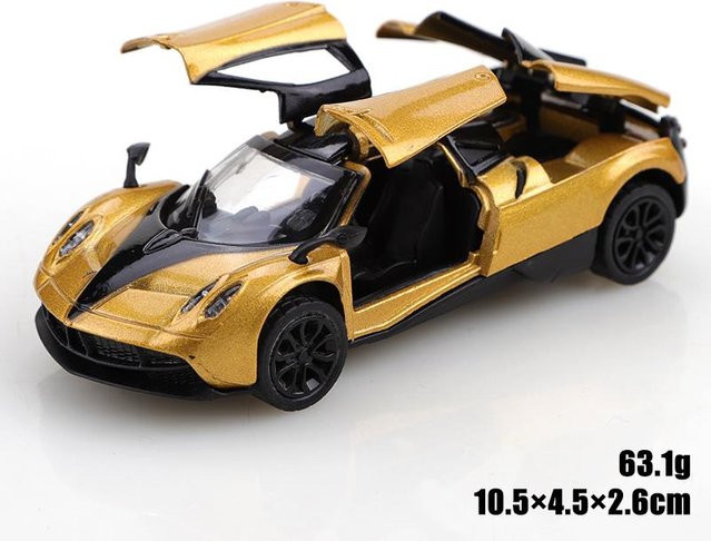 Linyi toy car Goldener Pullback-Rennwagen, 1:43, Metall, ab 4 Jahren - Bild 1