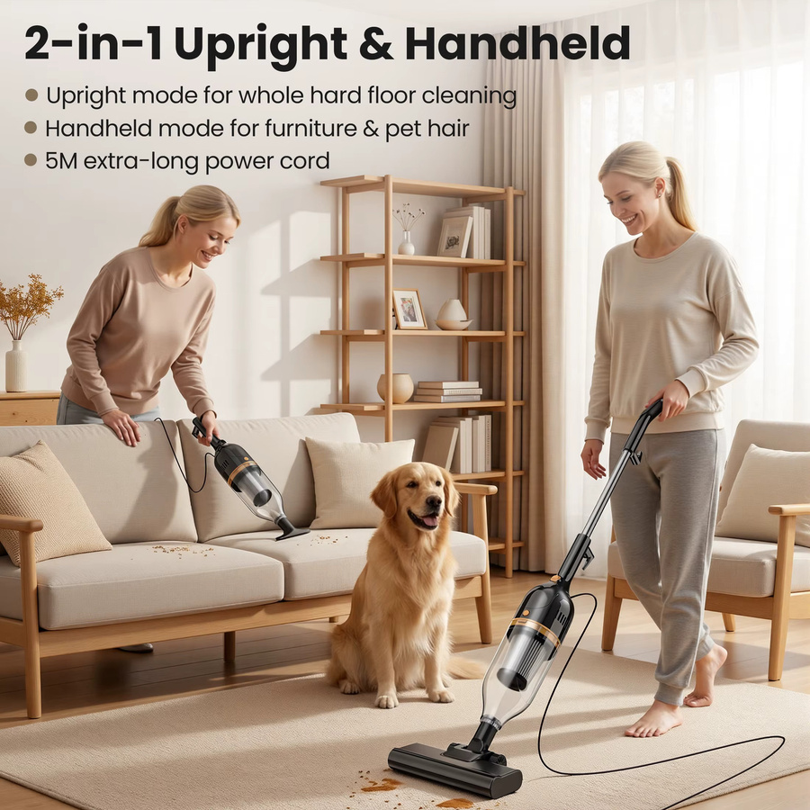 INSE R7 3-in-1 Handstaubsauger 600W kabelgebunden, schwarz, beutellos - Bild 3