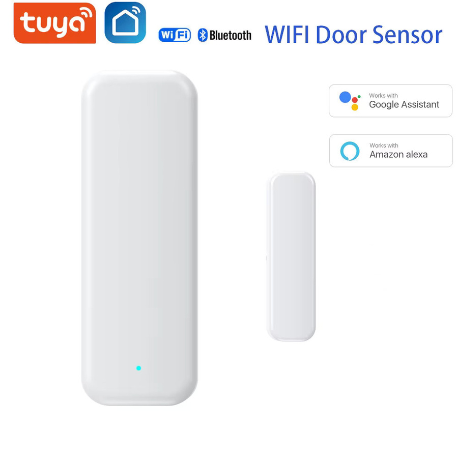 Tuya Smart Mini WiFi Türsensor Magnetkontaktdetektor in Weiß mit Sprachsteuerung kompatibel mit Alexa und Google Home ohne Hub - Bild 2