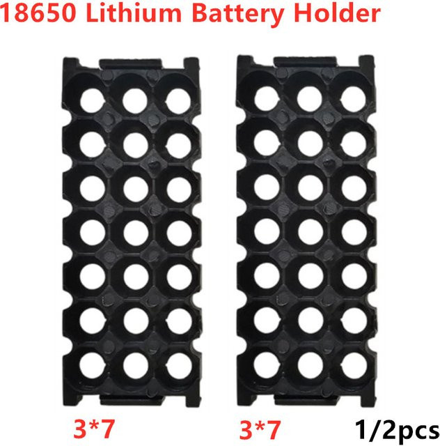BEYONDSKY 18650 Lithium-Batterie-Halterung für 3 x 7 Zellen in Schwarz - Bild 1