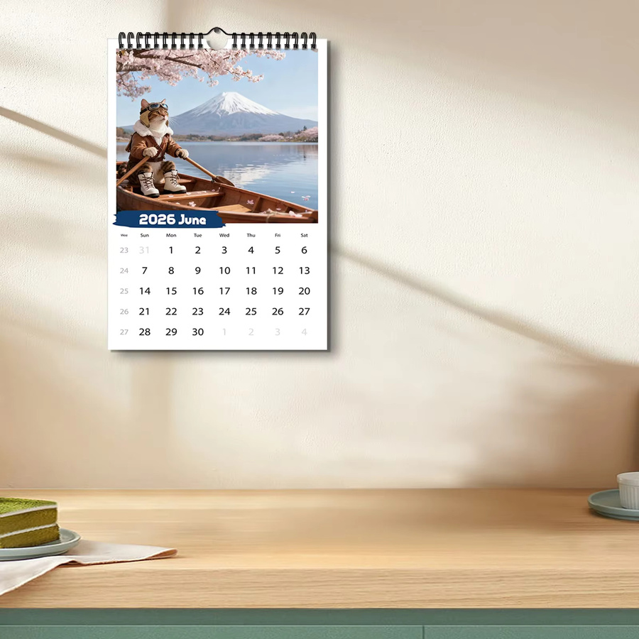 Kalender 2026 mit Katzenmotiv in Multicolor - Bild 2
