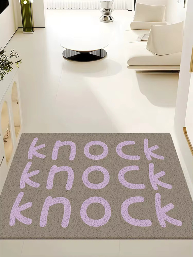 Schneidbare PVC-Fußmatte mit Buchstaben als Willkommens-Eingangsteppich für Flur und Eingangsbereich, Rechteckig, B/T: 60 x 40 cm - Bild 3