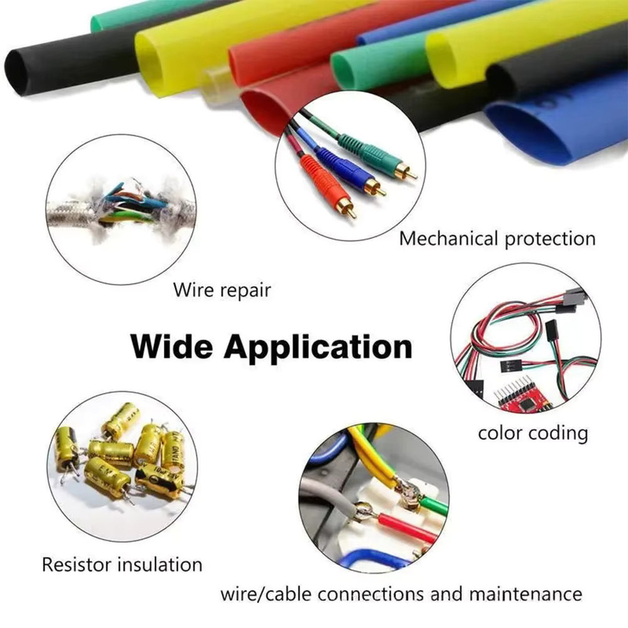 Schrumpfschlauch Set 2:1 Polyolefin in Multicolor, 164 bis 560 Stück - Bild 3