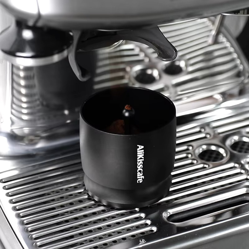 AliKisscafe Espresso Dosierungstrichter Blind Shaker für 58mm Siebträger, Schwarz, Edelstahl - Bild 6
