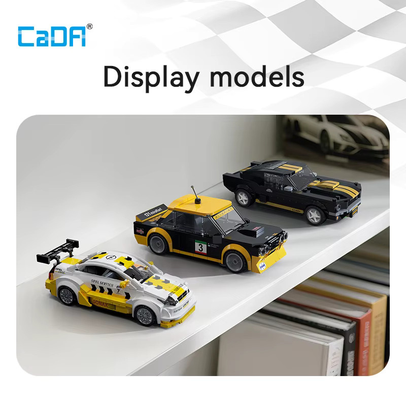 CaDA Baustein-Set 1:24 Gelbes Fahrzeug aus Kunststoff für Kinder ab 8 Jahren - Bild 3