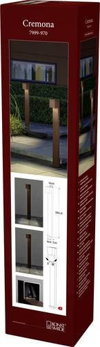 Konstsmide Cremona Außenstandleuchte aus Aluminium in Braun mit LED, BxL: 100 x 9 cm - Bild 1