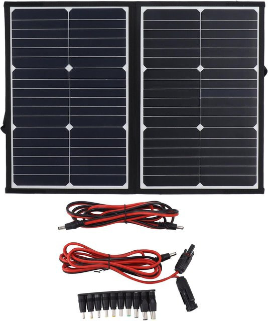 Aimo Solarpanel Ladegerät 40W 18V Tragbar und Faltbar in Schwarz - Bild 1