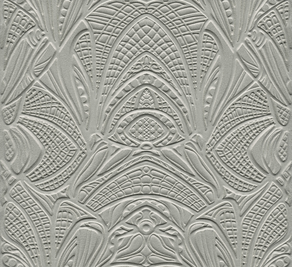 Moooi for Arte Wallpaper Lacy Longlegs in Stone mit abstraktem und geometrischem Design in Beige und Grau - Bild 1
